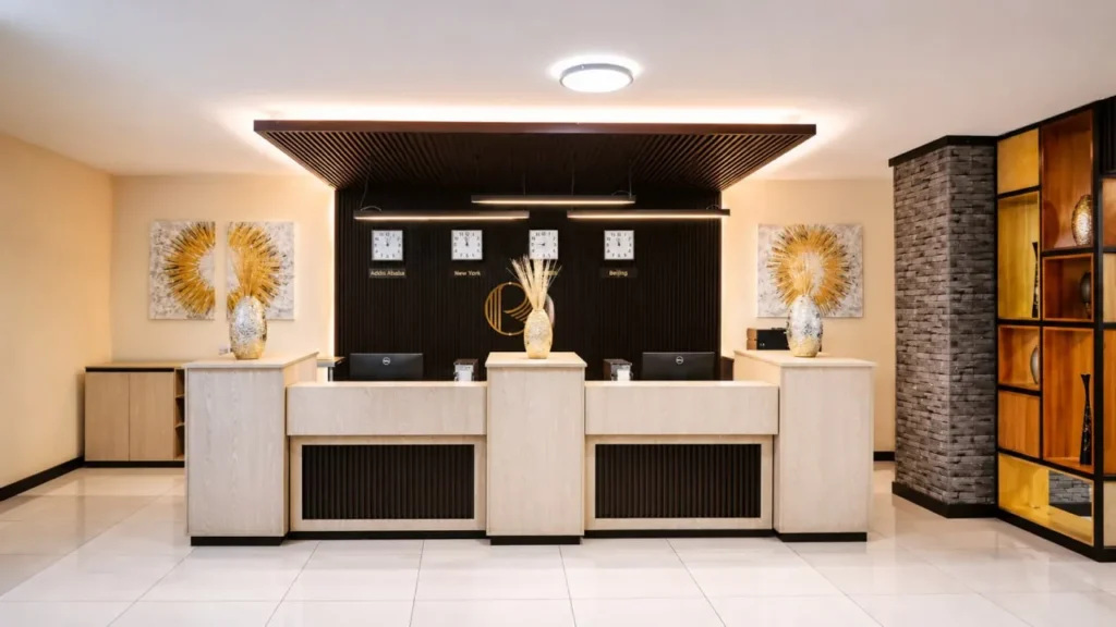 Reception desk